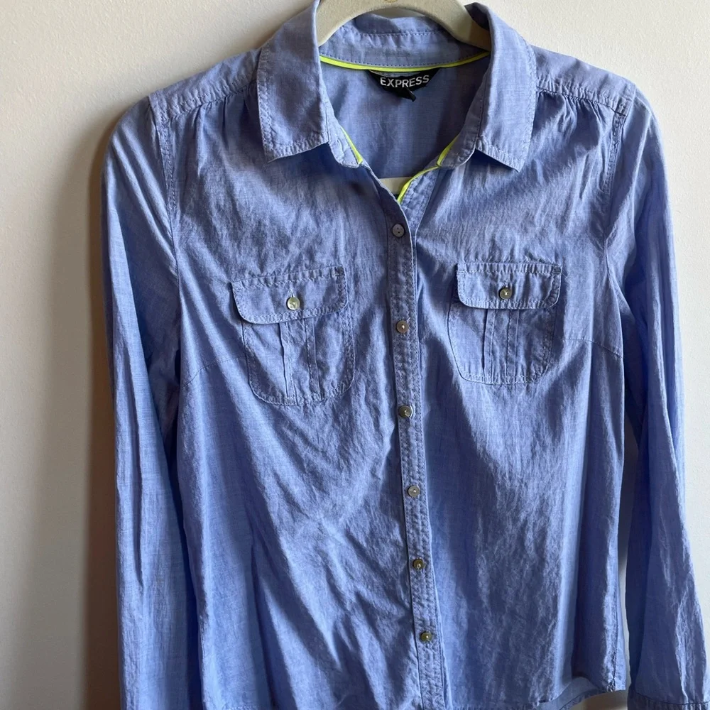 Express chambray button down - Picture 2 of 4